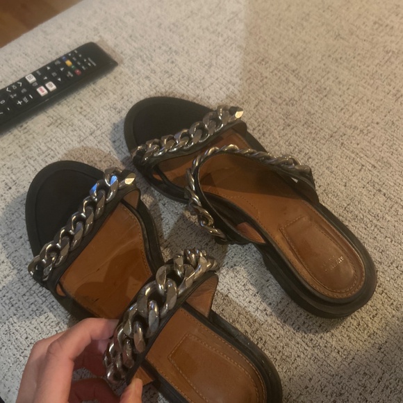 Givenchy Black and Silver Chain Sandals - Picture 4 of 4
